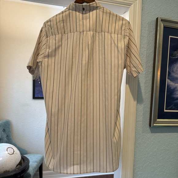 RIP CURL Striped Button Down Collared Short Sleeve Shirt Size XL - Picture 8 of 11
